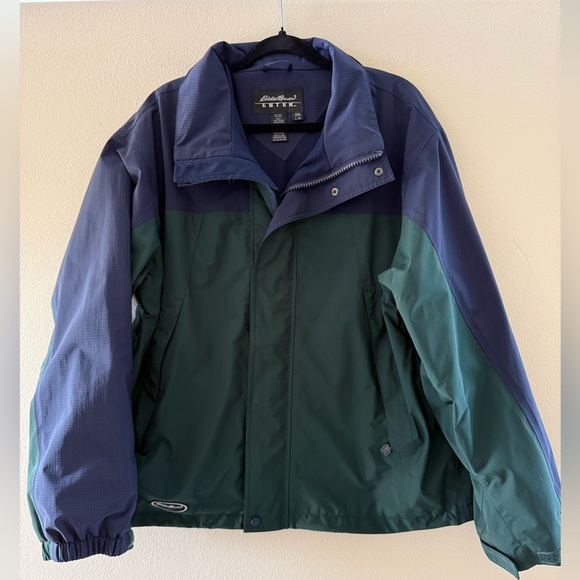 Eddie Bauer Men's Green and Blue Gore-Tex Performance Jacket - Picture 1 of 8